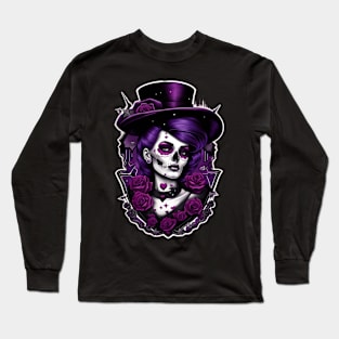 Calavera Morada-06 Long Sleeve T-Shirt